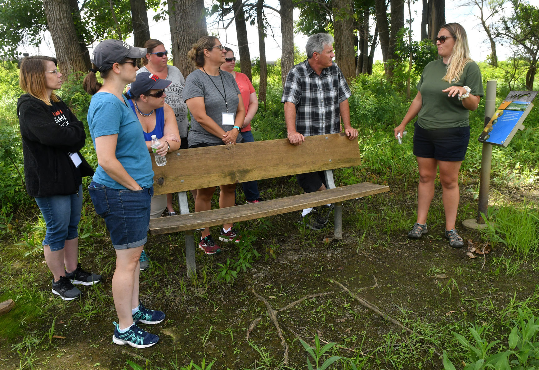 Summer Agriculture Institute tour of Nahant Marsh.